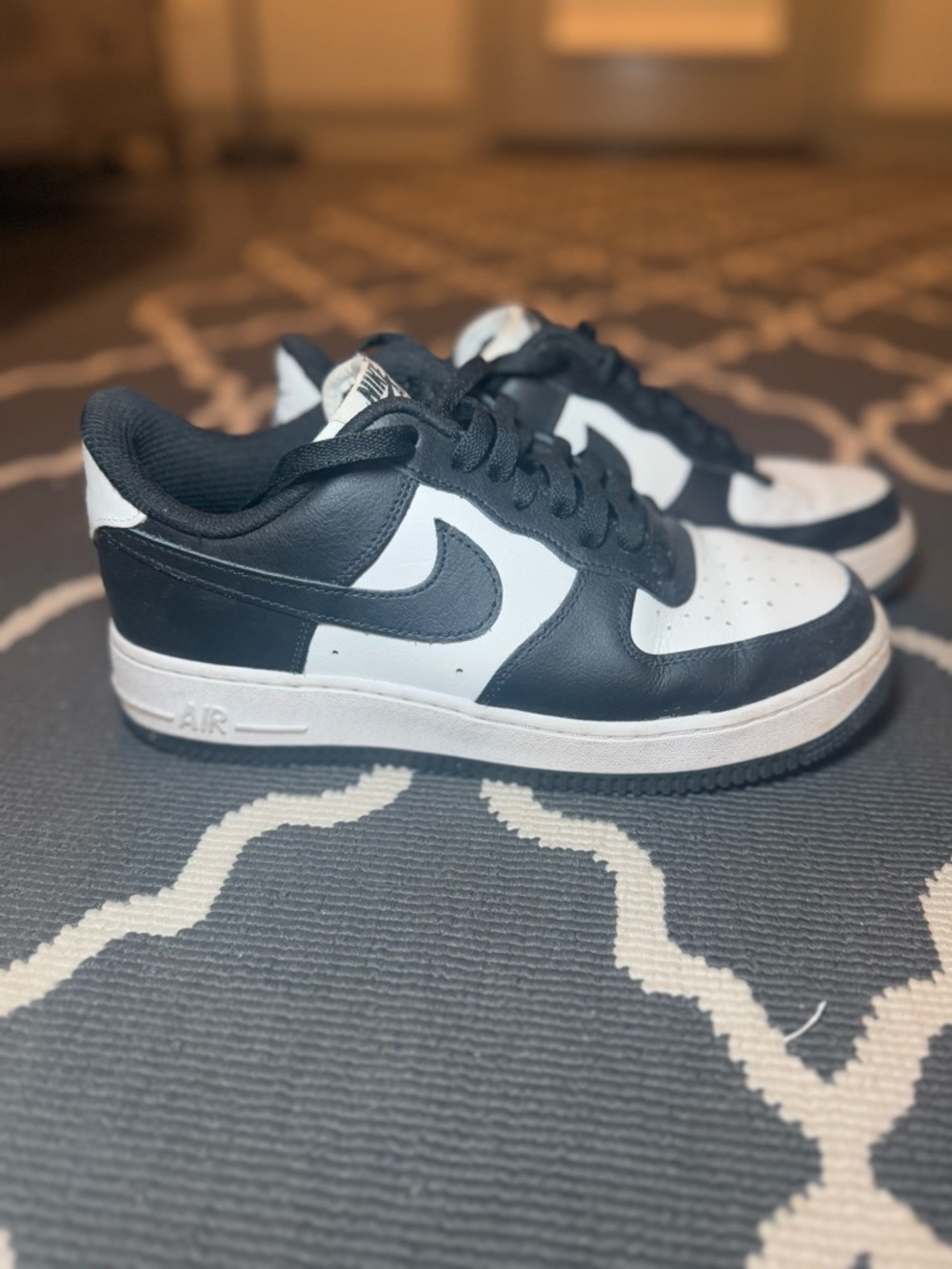 Custom Nike Air Force 1 in Black and White